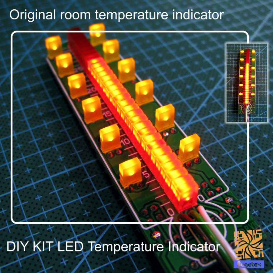 DIY KIT LED Room Temperature Indicator - Description English